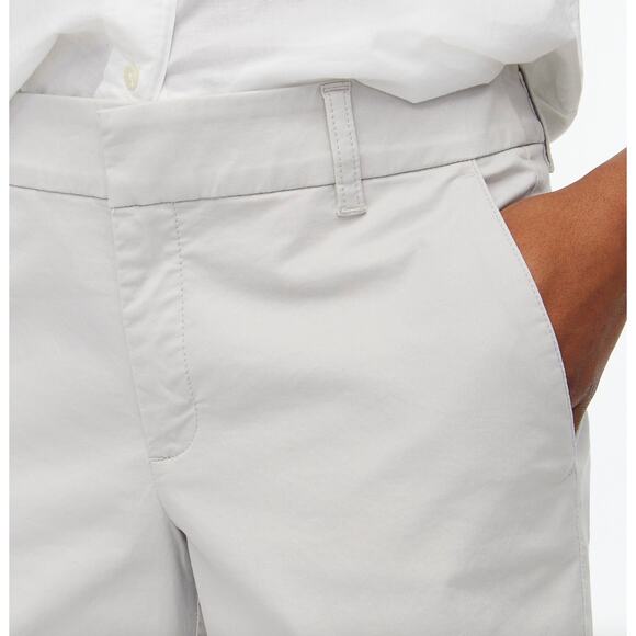 J.Crew 9" Frankie Bermuda Chino Short Cotton Mid Rise Oyster Grey US 12 NWT - Picture 3 of 12